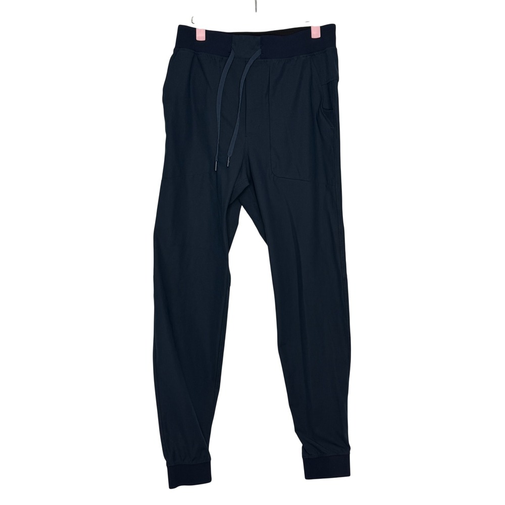 Lululemon ABC Jogger Navy Blue Warpstreme Medium TALL Mens Pants Drawstring M